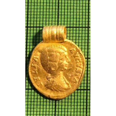 Romersk guldmnt hngesmykke