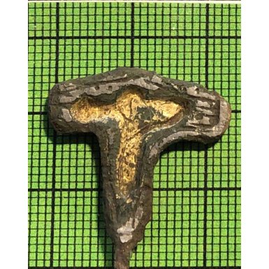 Thorshammer med guldindlgning