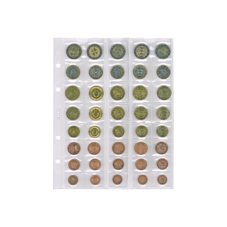 Plasticlommer til ringbind euro mnter