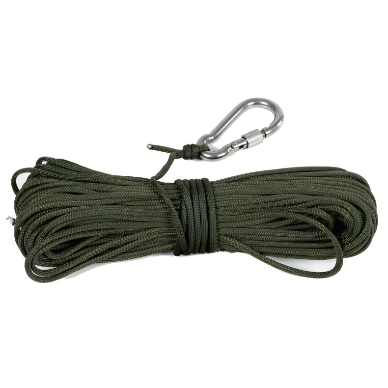 Fiskemagnet dobbeltsidet 2x120 kg m/ 30 meter 4 mm reb