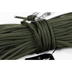 Magnetfiskerreb med karabinhage 30 meter / 4 mm