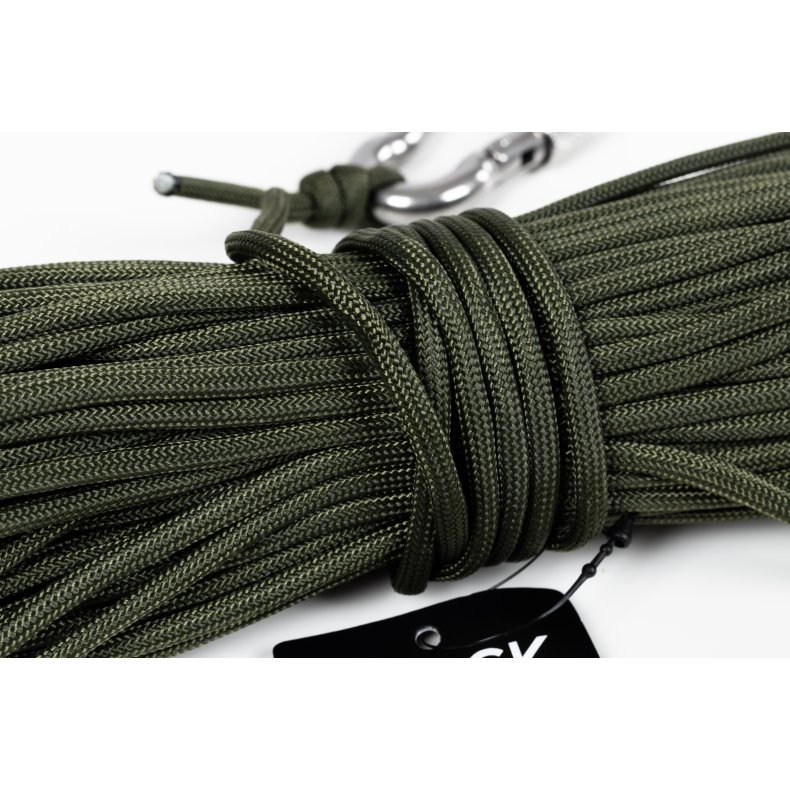 Magnetfiskerreb med karabinhage 30 meter / 4 mm