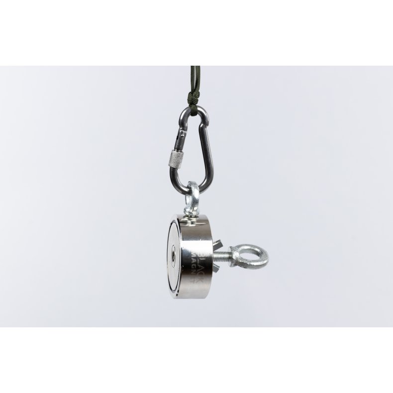 Magnetfiskerreb med karabinhage 30 meter / 4 mm