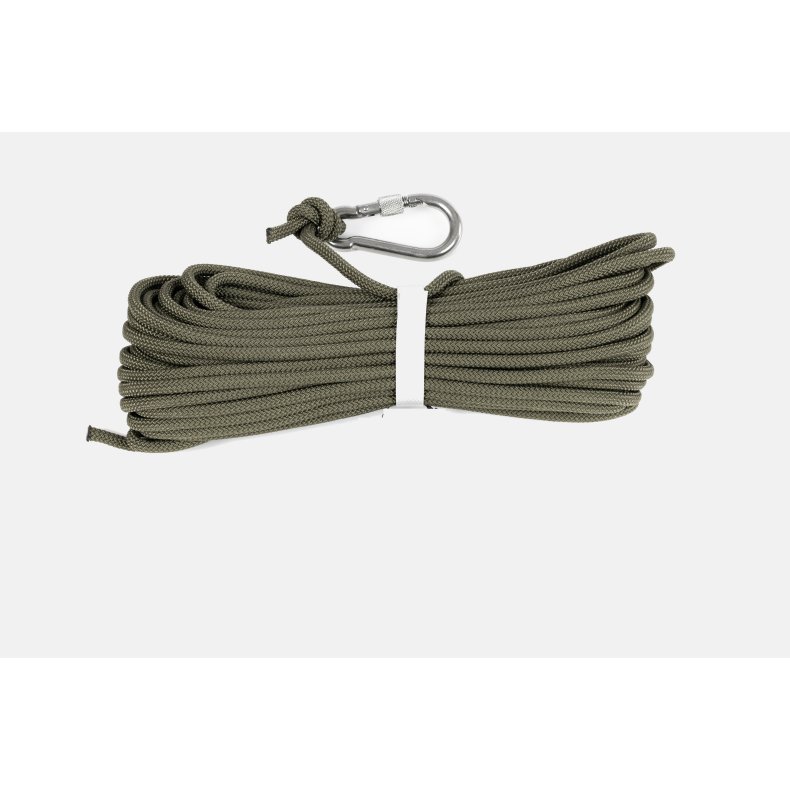 Magnetfiskerreb med karabinhage 20 meter / 6 mm