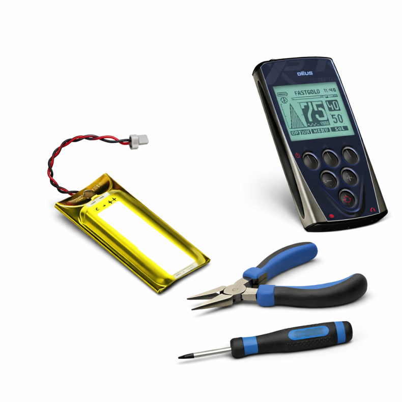 Udskiftning af batteri - Deus kontrolenhed