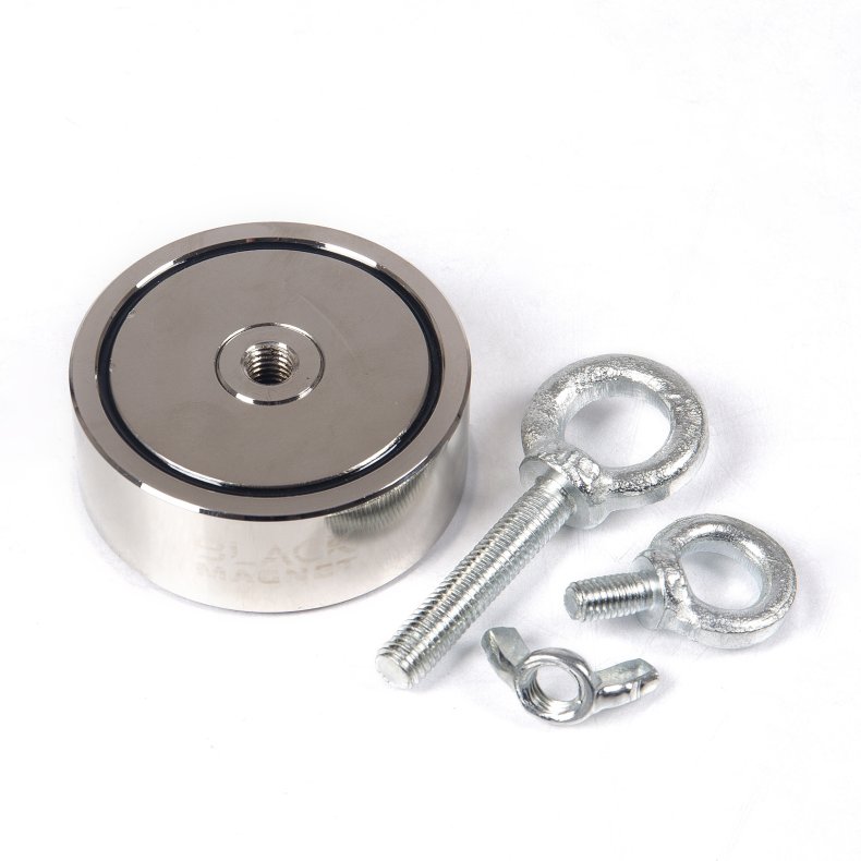 Fiskemagnet "Kompakt" dobbeltsidet 2x200 kg m/ 20 meter 6 mm reb