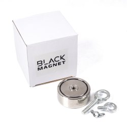 Fiskemagnet "Kompakt" dobbeltsidet 2x200 kg m/ 20 meter 6 mm reb