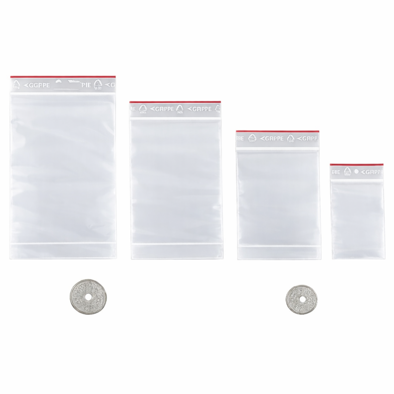 Fundpose sortiment 4 x 100 stk. uden skrivefelt