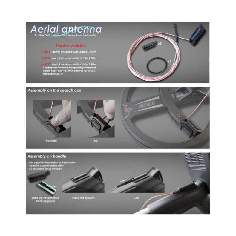 Vandsgning kabel Deus / ORX 1,15 meter