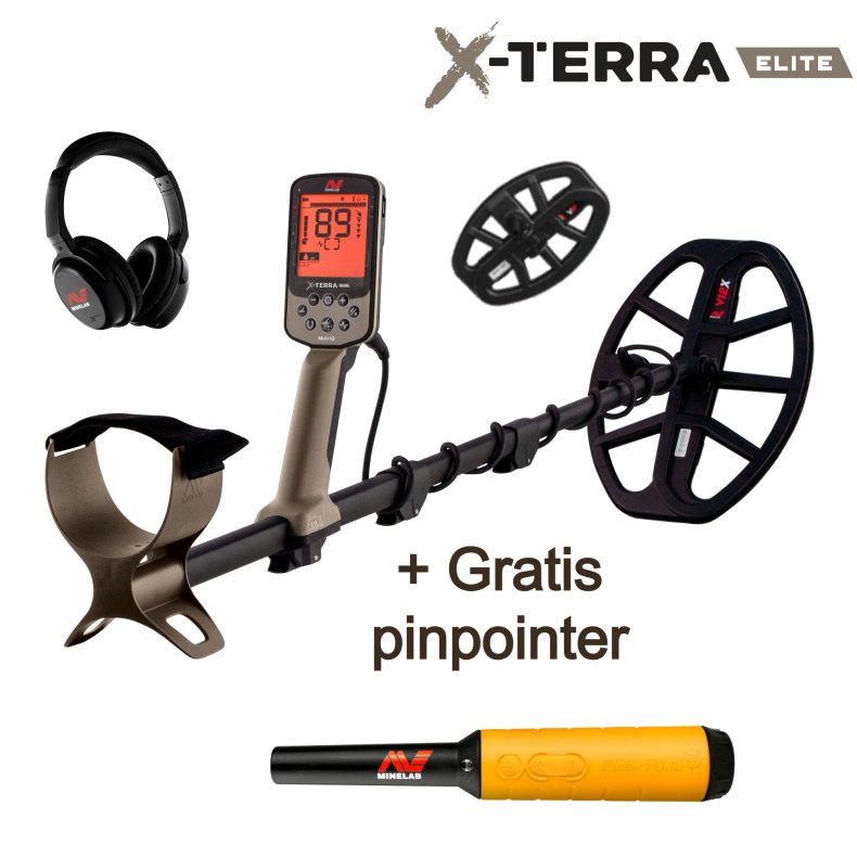 Minelab X-Terra Elite Expedition Pack + Gratis pinpointer