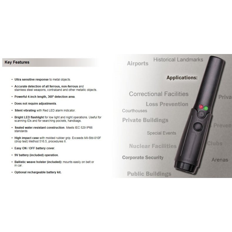 Garrett THD tactical scanner